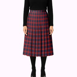 ScotsTee Shop Scottish McKnight Dress Tartan Pleated Midi Skirt