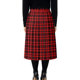 ScotsTee Shop Scottish Murray of Ochtertyre Modern Tartan Pleated Midi Skirt