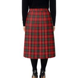 ScotsTee Shop Scottish Orr Senior, Gerald William Tartan Pleated Midi Skirt