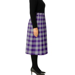 ScotsTee Shop Scottish MacRae Dress Purple 1 Tartan Pleated Midi Skirt