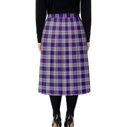 ScotsTee Shop Scottish MacRae Dress Purple 1 Tartan Pleated Midi Skirt