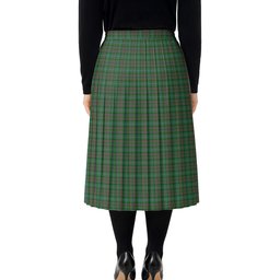 ScotsTee Shop Scottish Ralston USA Tartan Pleated Midi Skirt