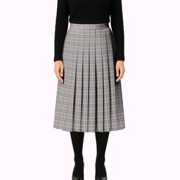 ScotsTee Shop Scottish Shaw Dress Tartan Pleated Midi Skirt