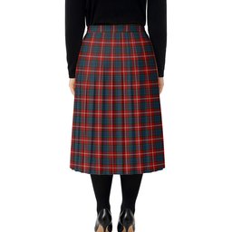 ScotsTee Shop Scottish Nicolson of Lewis Tartan Pleated Midi Skirt