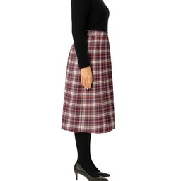 ScotsTee Shop Scottish McFarland Dress Modern Tartan Pleated Midi Skirt