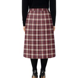 ScotsTee Shop Scottish McFarland Dress Modern Tartan Pleated Midi Skirt