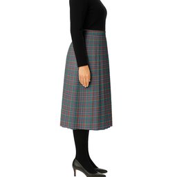 ScotsTee Shop Scottish Russell Old Modern Tartan Pleated Midi Skirt