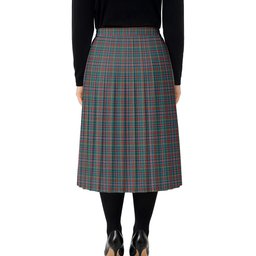 ScotsTee Shop Scottish Russell Old Modern Tartan Pleated Midi Skirt
