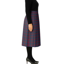 ScotsTee Shop Scottish Mar Dress - TD Tartan Pleated Midi Skirt