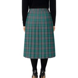 ScotsTee Shop Scottish Ralston USA Modern Tartan Pleated Midi Skirt