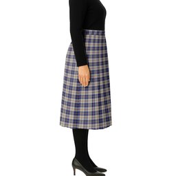ScotsTee Shop Scottish MacRae of Conchra Tartan Pleated Midi Skirt