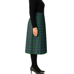 ScotsTee Shop Scottish Princess Beatrice Hunting Tartan Pleated Midi Skirt