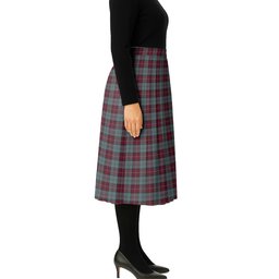 ScotsTee Shop Scottish Rob Roy (Film) Tartan Pleated Midi Skirt