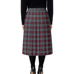 ScotsTee Shop Scottish Rob Roy (Film) Tartan Pleated Midi Skirt
