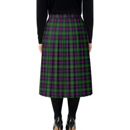ScotsTee Shop Scottish Martin Hunting Tartan Pleated Midi Skirt