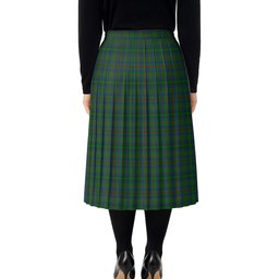 ScotsTee Shop Scottish Moncreiffe of Atholl Tartan Pleated Midi Skirt