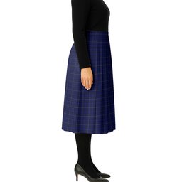 ScotsTee Shop Scottish Moon New Maldon Surrey Tartan Pleated Midi Skirt