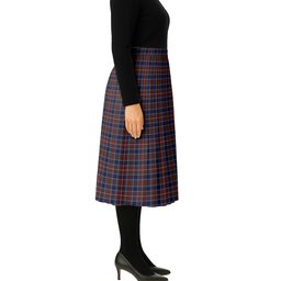 ScotsTee Shop Scottish Moon Georgia USA Tartan Pleated Midi Skirt