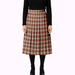 ScotsTee Shop Scottish McBrayer Dress Tartan Pleated Midi Skirt