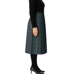 ScotsTee Shop Scottish MacRae Hunting Wilsons Tartan Pleated Midi Skirt