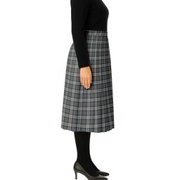 ScotsTee Shop Scottish McCandlish Dress Grey Tartan Pleated Midi Skirt