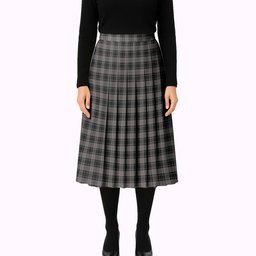 ScotsTee Shop Scottish Moffat 1984 Tartan Pleated Midi Skirt