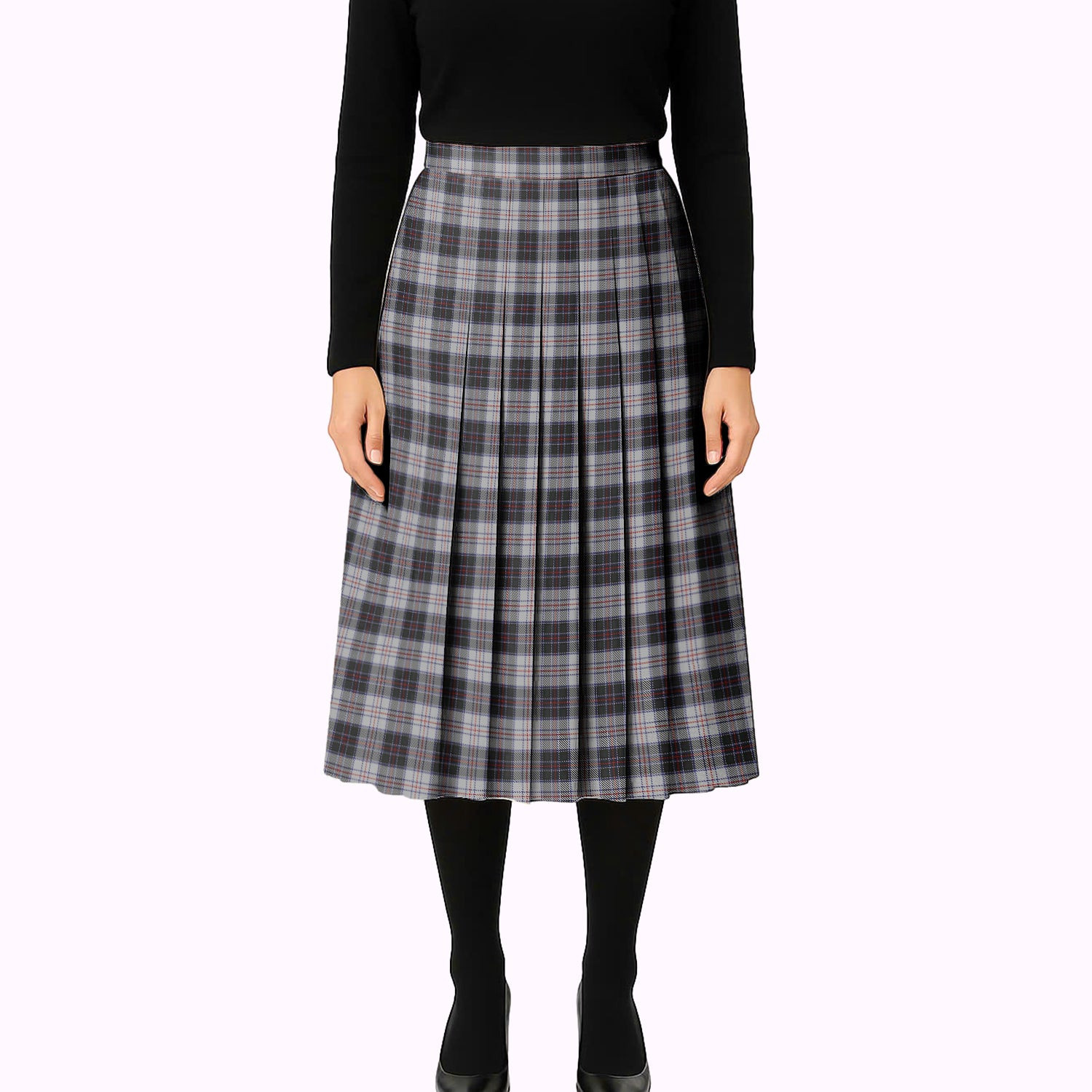 ScotsTee Shop Scottish MacRae Dress 2 Tartan Pleated Midi Skirt