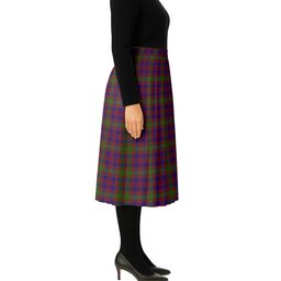 ScotsTee Shop Scottish MacTier of Durris Tartan Pleated Midi Skirt