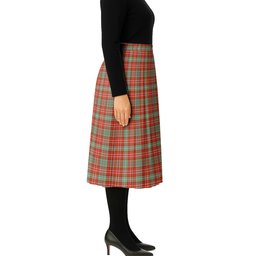 ScotsTee Shop Scottish Ogilvie (Ogilvy) Ancient Tartan Pleated Midi Skirt