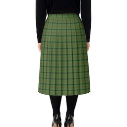 ScotsTee Shop Scottish Strachan Hunting Tartan Pleated Midi Skirt