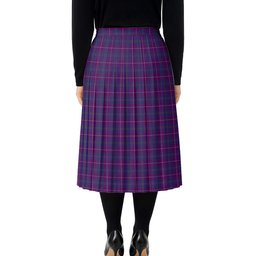 ScotsTee Shop Scottish Pride of Glencoe Tartan Pleated Midi Skirt