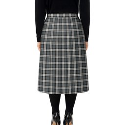 ScotsTee Shop Scottish McCandlish Arisaid Grey Tartan Pleated Midi Skirt