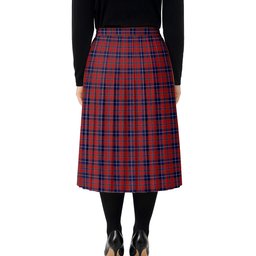 ScotsTee Shop Scottish Wishart Dress Tartan Pleated Midi Skirt