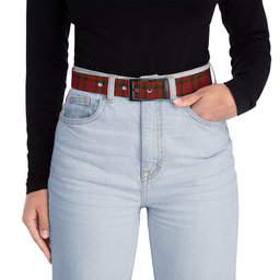 ScotsTee Shop Scottish Brown of Castledean (Broun of Castledean) Ancient Tartan Plaid Belt