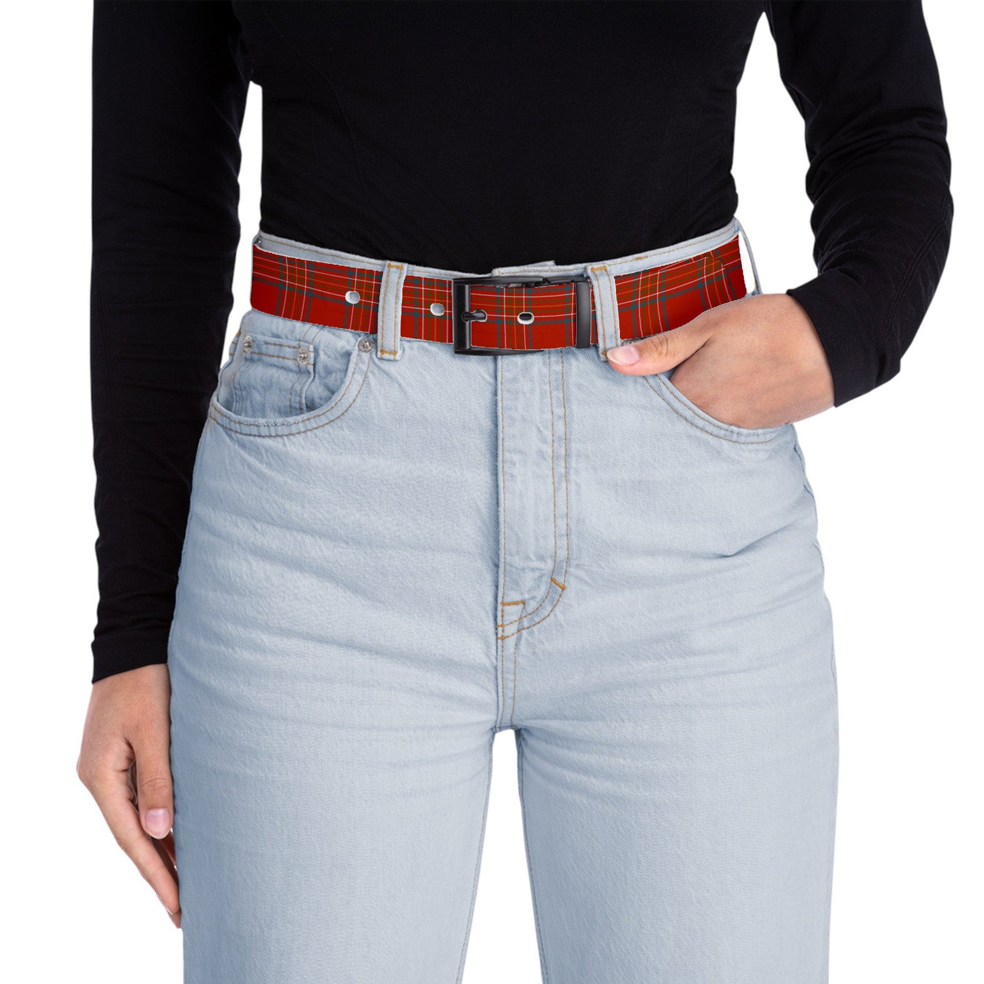 ScotsTee Shop Scottish Burnett of Leys Ancient Tartan Plaid Belt