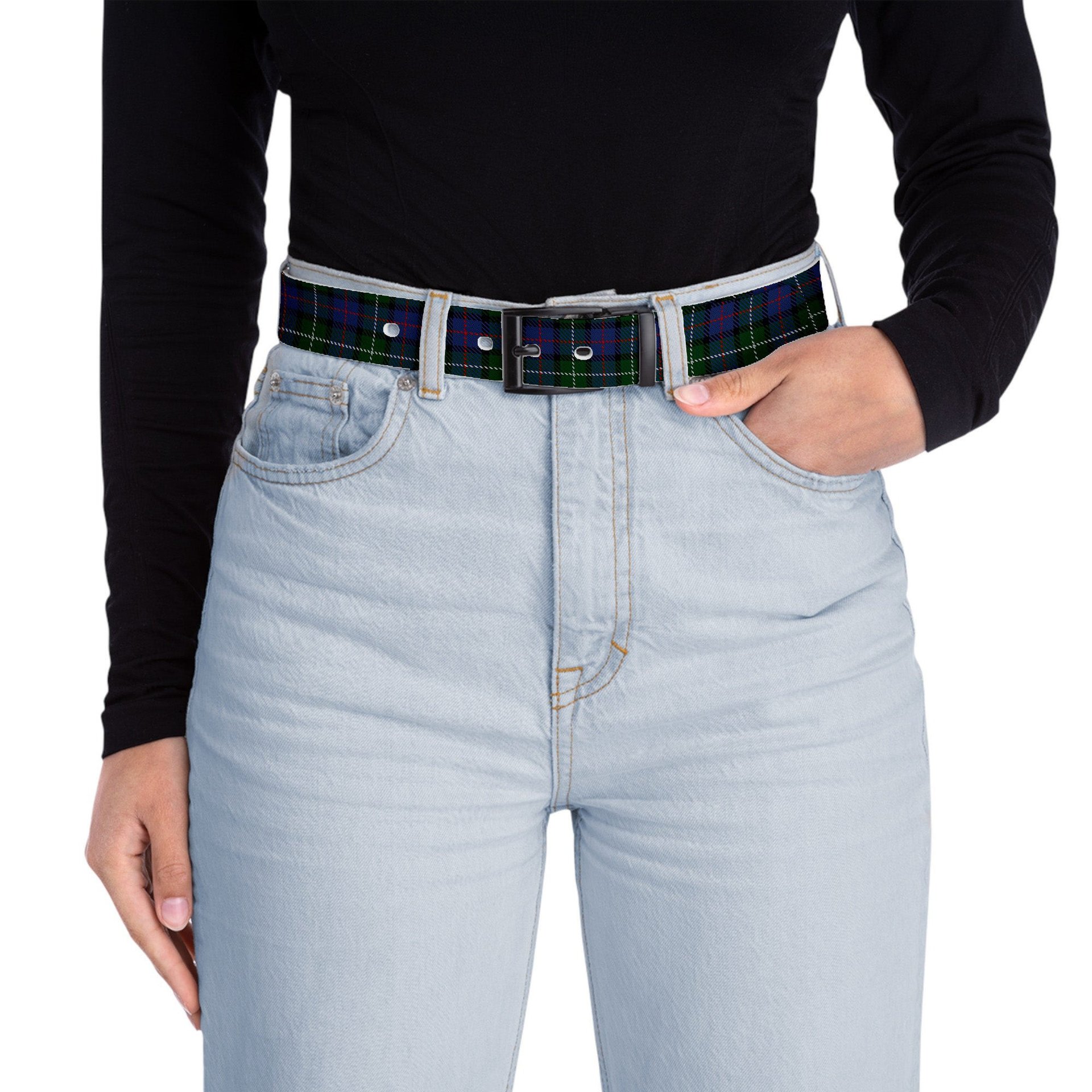 ScotsTee Shop Scottish Davidson of Tulloch 2 Tartan Plaid Belt