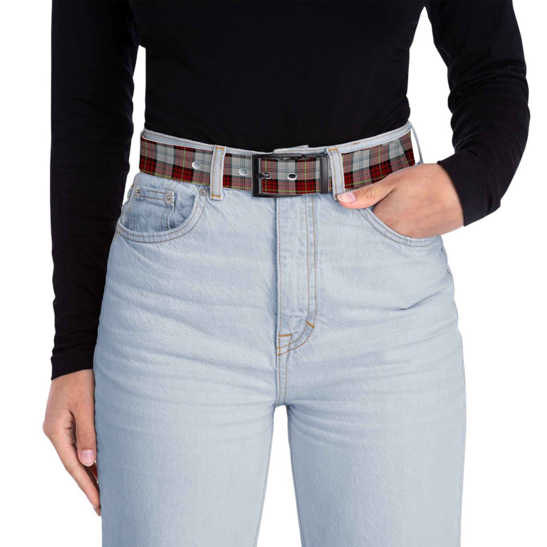 ScotsTee Shop Scottish Gillies Red Dress Tartan Plaid Belt