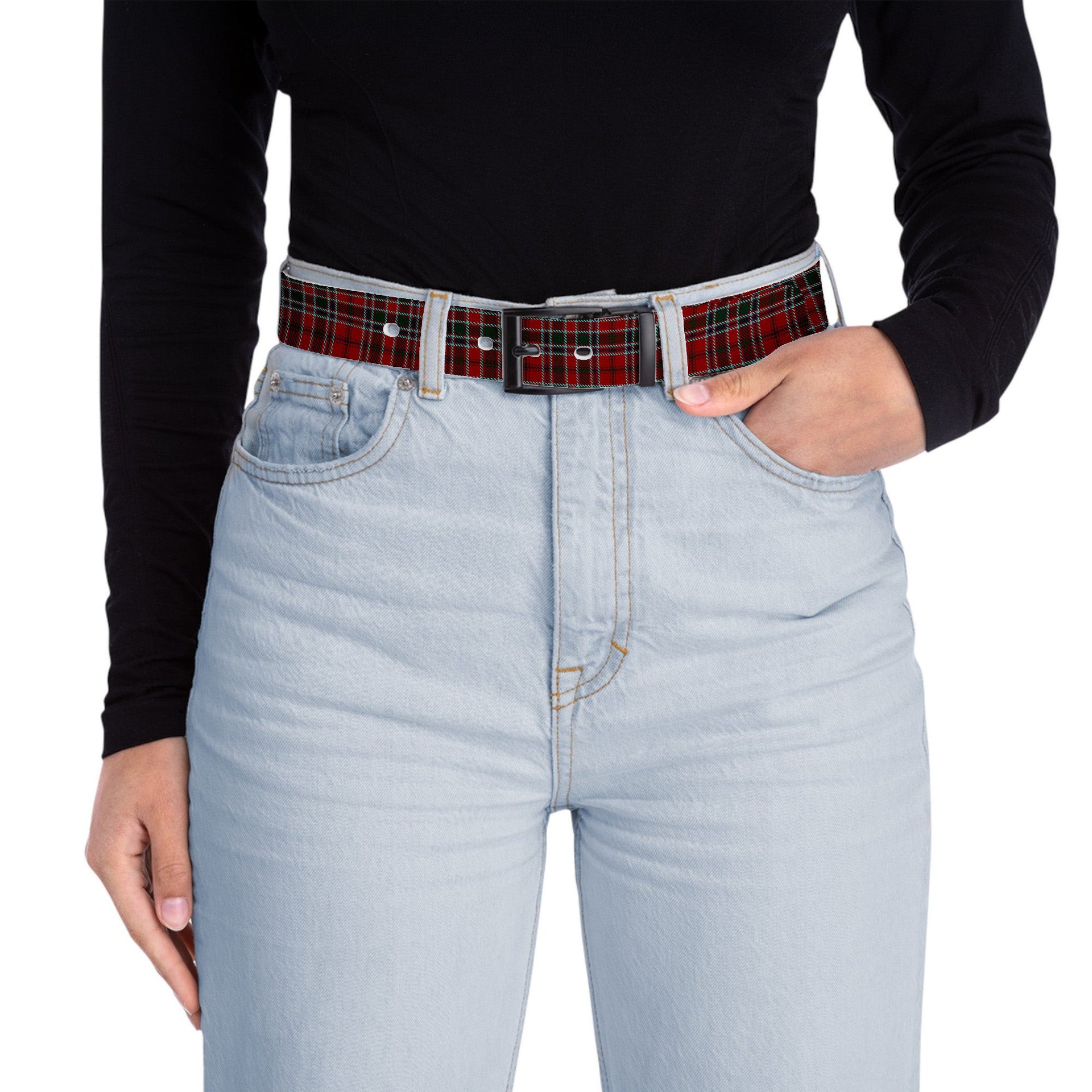 ScotsTee Shop Scottish McDonald of Lochmaddy Tartan Plaid Belt