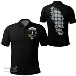 ScotsTee Shop Scottish Bell of the Borders Clan Crest Tartan In Me Scotland In My Bone Soft Cotton Polo Shirts