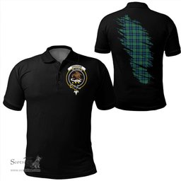 ScotsTee Shop Scottish Graham of Menteith Ancient Clan Crest Tartan In Me Scotland In My Bone Soft Cotton Polo Shirts