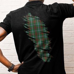 ScotsTee Shop Scottish Gayre Clan Crest Tartan In Me Scotland In My Bone Soft Cotton Polo Shirts