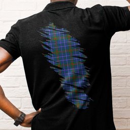 ScotsTee Shop Scottish Edmonstone Clan Crest Tartan In Me Scotland In My Bone Soft Cotton Polo Shirts