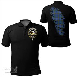 ScotsTee Shop Scottish Edmonstone Clan Crest Tartan In Me Scotland In My Bone Soft Cotton Polo Shirts