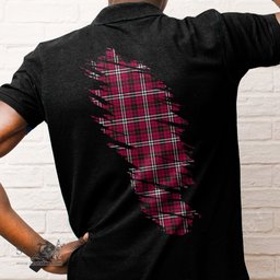ScotsTee Shop Scottish Little Clan Crest Tartan In Me Scotland In My Bone Soft Cotton Polo Shirts