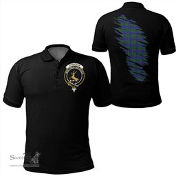 ScotsTee Shop Scottish Strachan Clan Crest Tartan In Me Scotland In My Bone Soft Cotton Polo Shirts