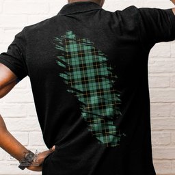 ScotsTee Shop Scottish Wallace Hunting - Red Clan Crest Tartan In Me Scotland In My Bone Soft Cotton Polo Shirts