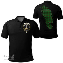 ScotsTee Shop Scottish Wallace Hunting - Red Clan Crest Tartan In Me Scotland In My Bone Soft Cotton Polo Shirts