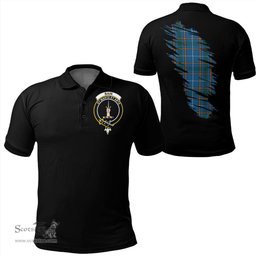 ScotsTee Shop Scottish Bain Clan Crest Tartan In Me Scotland In My Bone Soft Cotton Polo Shirts