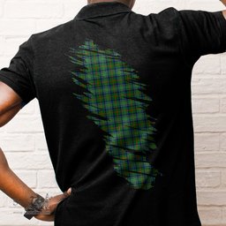 ScotsTee Shop Scottish Cranstoun Clan Crest Tartan In Me Scotland In My Bone Soft Cotton Polo Shirts