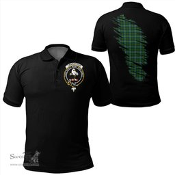 ScotsTee Shop Scottish Cranstoun Clan Crest Tartan In Me Scotland In My Bone Soft Cotton Polo Shirts